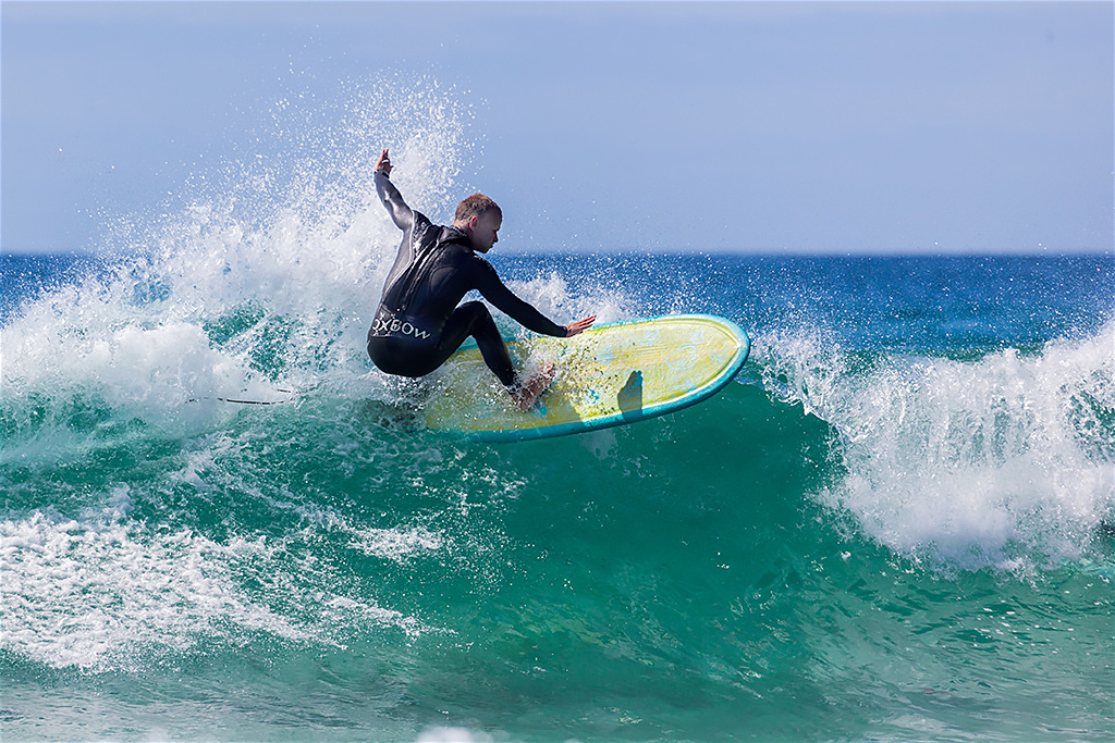 Surfing in Cornwall